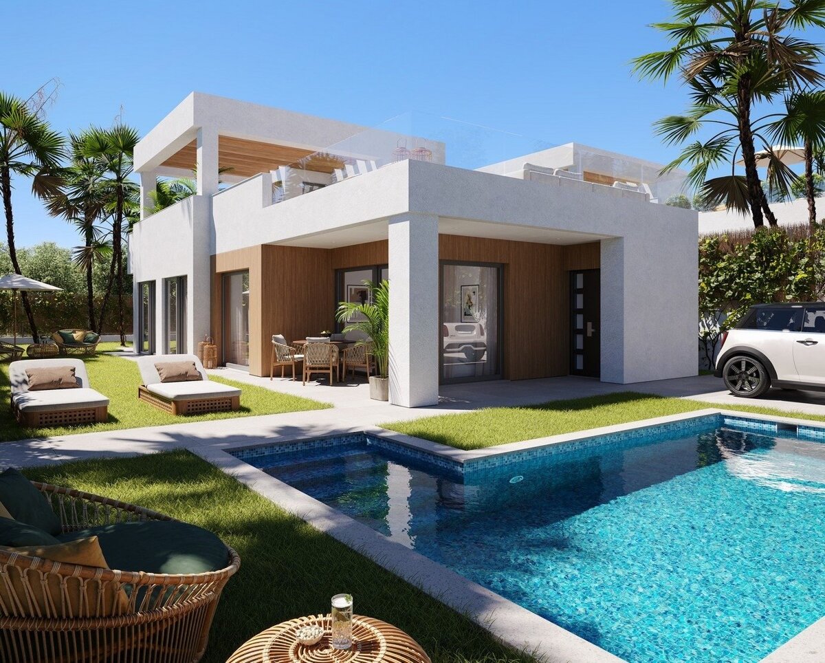 New build, 3 bedroom, 2 bathroom villa in Finestrat