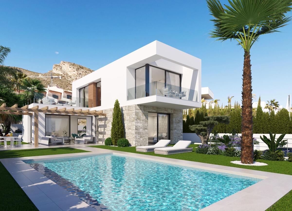 New build, 3 bedroom, 3 bathroom villa in Finestrat